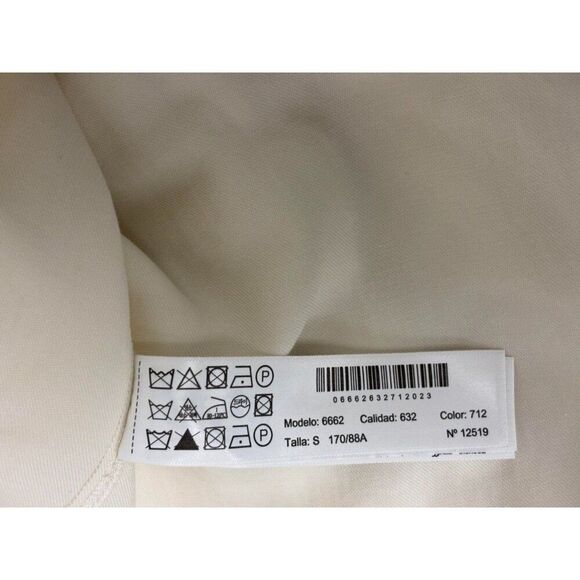 Massimo Dutti Womens Midi Dress Size S off White Halter Neck 6662/632 NWT - Picture 8 of 11